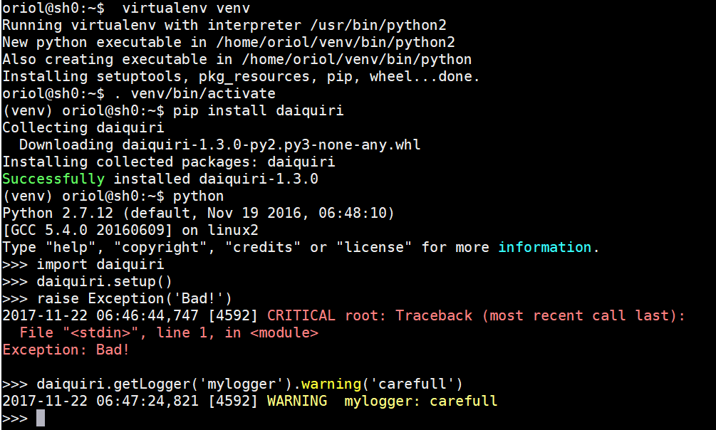 custom formatter python logging